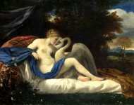Style of Pier Francesco Mola - Leda and the Swan
